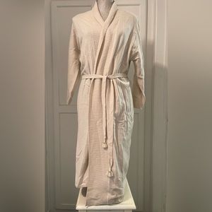 Tommy Bahama S/P Cream Belted Knee Length Duster